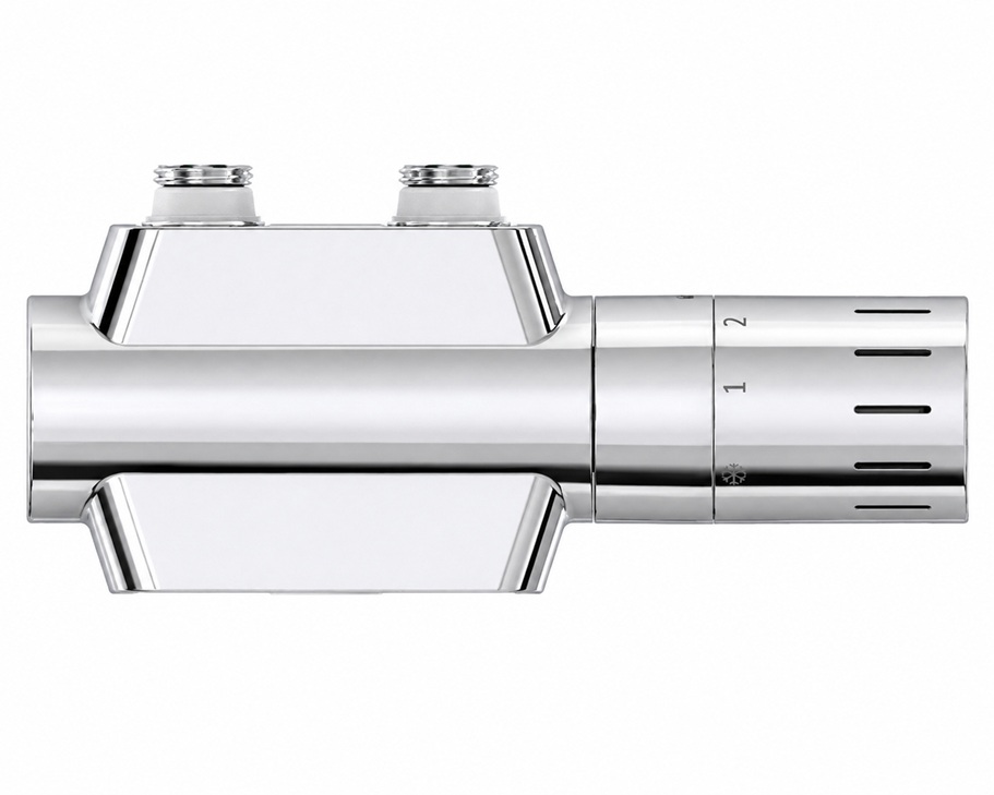Logafix Universalarmatur-Set V2, chrom Armatur mit Thermostatkopf mit Nullstellung 7738336593
