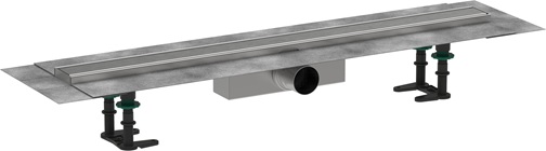 Hansgrohe Komplettset RainDrain Compact 800mm für Standardinstallation gebürstet edelstahl 56178800