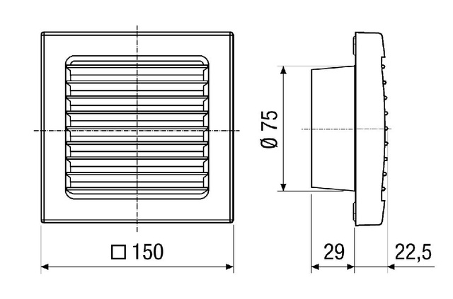 Maico Zweitraumabsaugung ER-ZR zur Kombination mit Ventilatoreinsatz ER 0093.1025