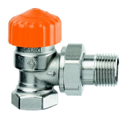 Heimeier Thermostatventil Eclipse, Eckform, verkürzt, DN20 3/4'', automatische Durchflussregelung 3461-03.000