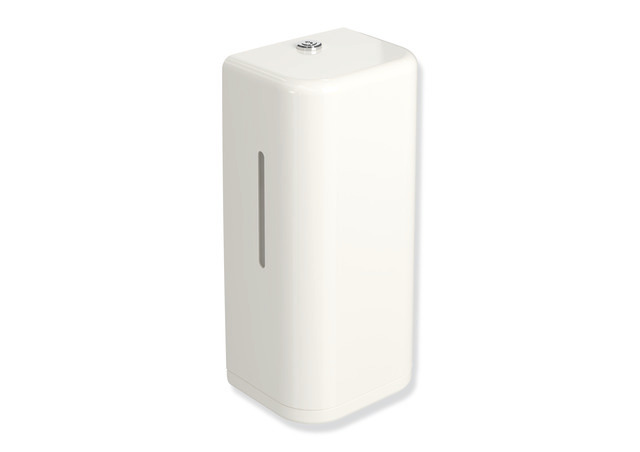 HEWI SENSORIC Elektronischer Schaumseifenspender, Korpus reinweiß, Rahmenelement / Entnahmeöffnung, 500ml, reinweiß 477.06.10399 99