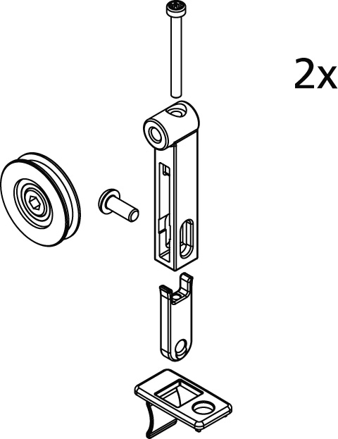 Kermi Set Laufrollen für LI G2R/L 2539364