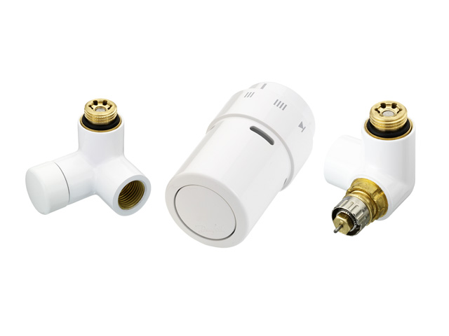 Danfoss X-tra Design Set Ventilgehäuse RA-URX rechts weiß 013G4007