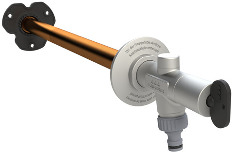 Kemper Frostsichere Außenarmatur FROSTI DN20 Bausatz 150-415mm Steckschlüsseloberteil 5780302000
