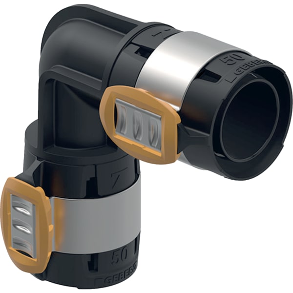 Geberit FlowFit Bogen 90 Grad, PPSU, d63 620.076.00.1