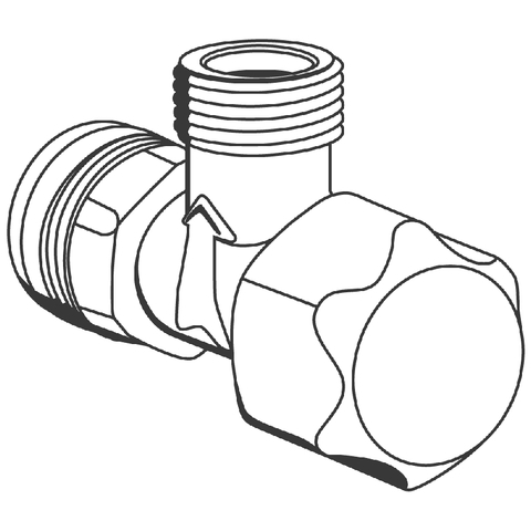 Grohe Eckventil 42695 für Eurodi und Europlus E chrom 42695000