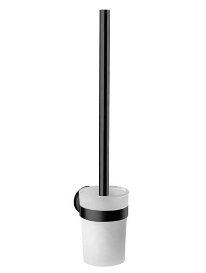 Emco Bürstengarnitur Round Glasteil satiniert schwarz 431513301