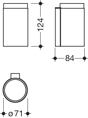 HEWI Glasbecher mit Halter System 162, Metall, verchromt, Becher Kristallglas 162.04.110540