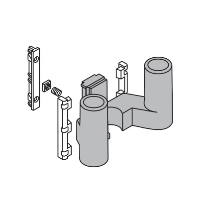 Hansgrohe Unica'R Halteelemente 97276000