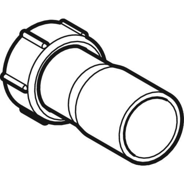Geberit Anschlussstutzen mit Überwurfmutter Übergang PE-HD auf PVC d40/d43 241.675.00.1
