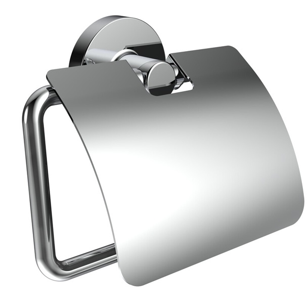 Emco Papierhalter Round mit Deckel chrom 430000101