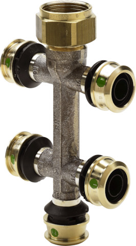 Viega Raxofix Verteiler mit SC-Contur 5326.09 in 16mmxG3/4-5fach 645632