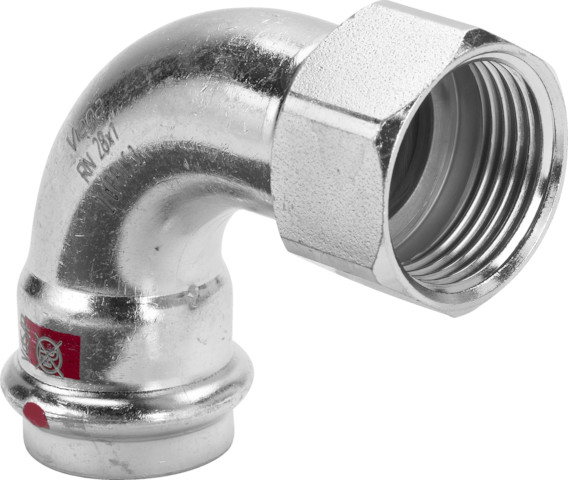 Viega Prestabo Bogen 90 Grad mit SC-Contur 1114.5 in 22mm x Rp1/2 704650