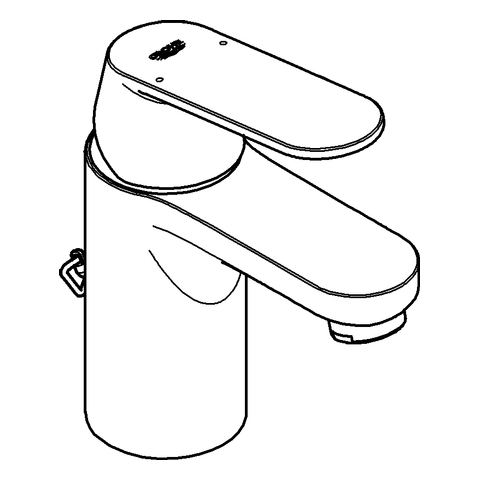 Grohe Eurosmart Cosmopolitan Einhand-Waschtischbatterie chrom DN15 EcoJoy versenkbare Kette 3282700E