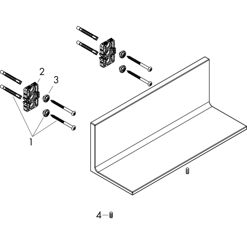 Hansgrohe Ablage 300mm Axor Universal Rectangular chrom 42644000