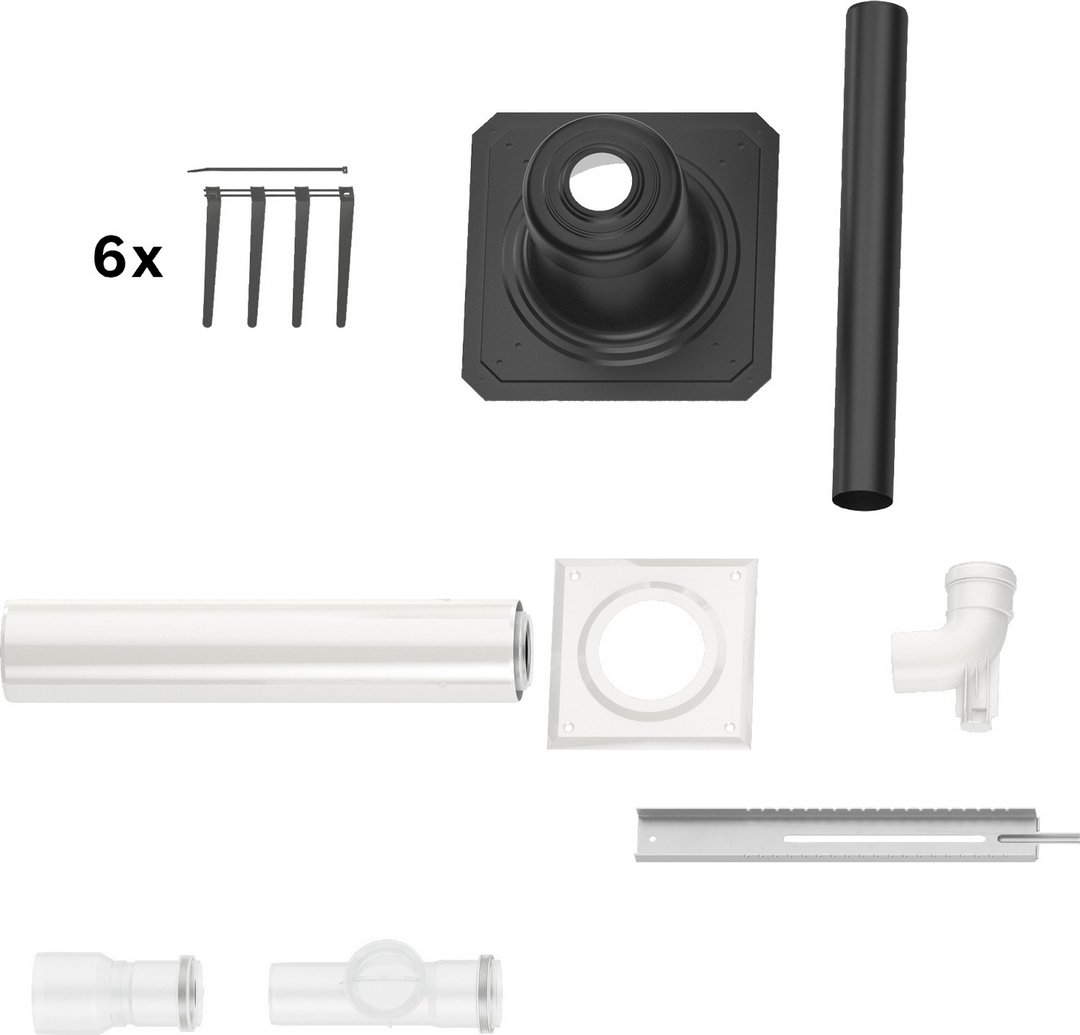 Bosch Grundbausatz B53, d: 60 Abgaszubehör FC-Set60-B53 (hinten) 7738112783