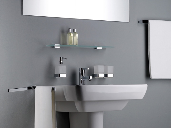 Emco Einhand-Seifenspender Loft Glasteil satiniert, Kunststoffpumpe, schwarz 052113303