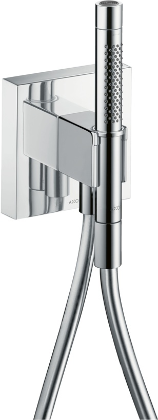Hansgrohe AXOR Starck Portereinheit 120/120 mit Stabhandbrause 2jet und Brauseschlauch, Chrom 12626000