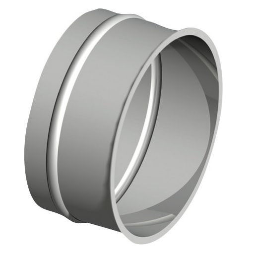 Buderus Abgasrohr-Wandfutter V4A Edelstahl D180 x 0,6mm Werkstoff 1.4404, doppelt 7738332454