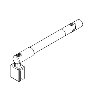 HSK Stabilisationsbügel komplett, Sonderlänge bis 2.000mm, edelstahl E100320-20-90