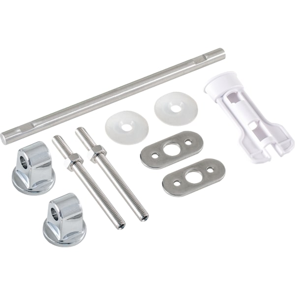 Geberit Set Scharniere mit Scharnierwelle für WC-Sitzring Befestigungs von unten (2 Stück) 243.916.00.1