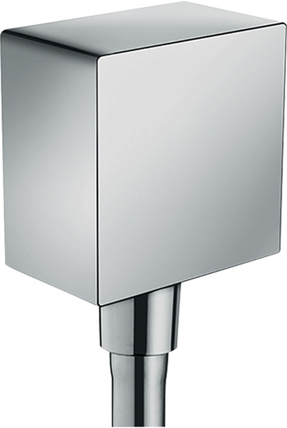 Hansgrohe Schlauchanschluss DN15 Fixfit Square mit Rückflussverhinderer chrom 26455000