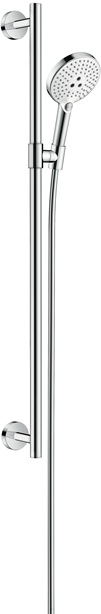 Hansgrohe brauseset Raindance Select S 120 3jet Unica Comfort Brausestange 900mm weiss/chrom 26322400