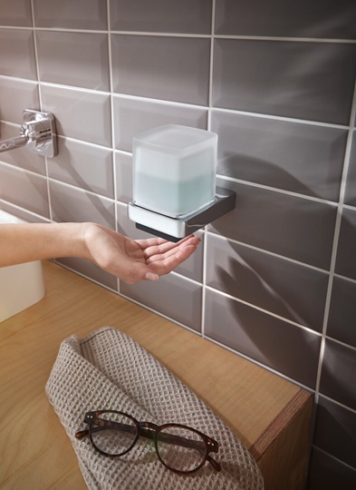 Emco Sensor-Seifenspender Trend Glasteil satiniert chrom 022100102