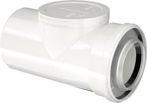 Buderus konzentrisches Doppelrohr Revisionsöffnung DN80/125 250mm lang 7738112666