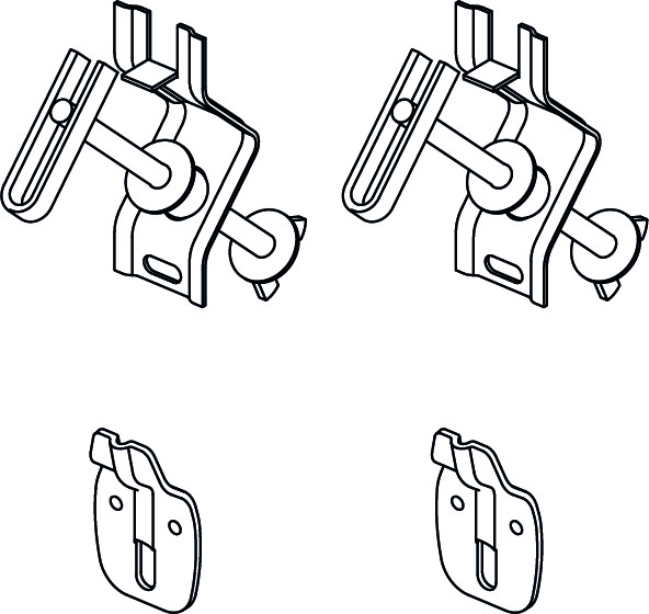 Ideal Standard Befestigungsset Contour21, für Waschtisch, weiß S911267