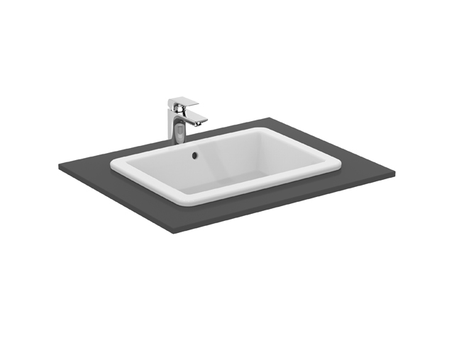 Ideal Standard Strada Einsatzwaschtisch B: 59, 5 T: 43,5cm weiß, Ideal Plus K0780MA