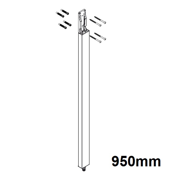 Hansgrohe Rohr mit Abdeckung 950mm Raindance Select Showerpipe chrom 92357000