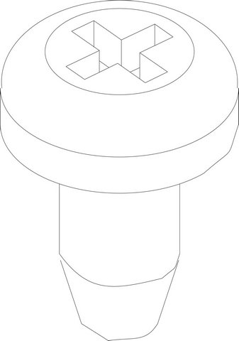 Bosch Schraube 4,8x13 10 Stück 29106114320
