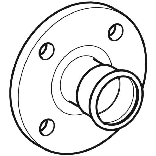 Geberit Mapress Edelstahl Flansch PN 10/16 mit Pressmuffe (LABS-frei) d76,1 83719