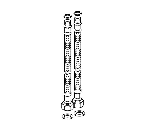 Hansa Schlauch M10x1,G3/8, L=650mm 59913992