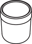 HEWI Becher, flachbodig Serie 477, Glas, matt weiß, passend zu Halter Serie 477 477.04.02005