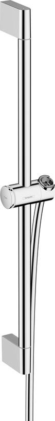 Hansgrohe Brausestange Unica/Pulsify 650mm mit Push Schieber und Brauseschlauch chrom 24400000