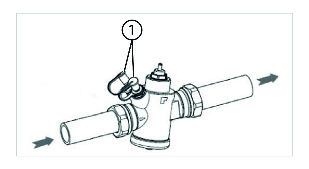 Resideo druckunabhängiges Regelventil Kombi-PICV, DN25, PN16, 300-2700 l/h, 20-600 kPa V5007TZ20252700