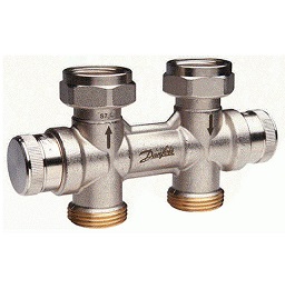 Danfoss dynamischer Hahnblock RLV-KDV für Ventil-Heizkörper G 3/4", Durchgang 013G7873
