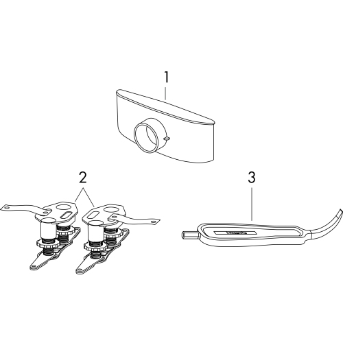 Hansgrohe Komplettset RainDrain Compact 1200mm befliesbar für Standardinstallation gebürstet edelstahl 56185000