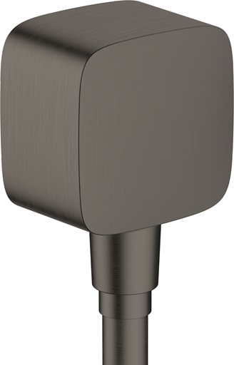 Hansgrohe FixFit Wandanschluss mit Rückflussverhinderer, Brushed Black Chrome 26457340