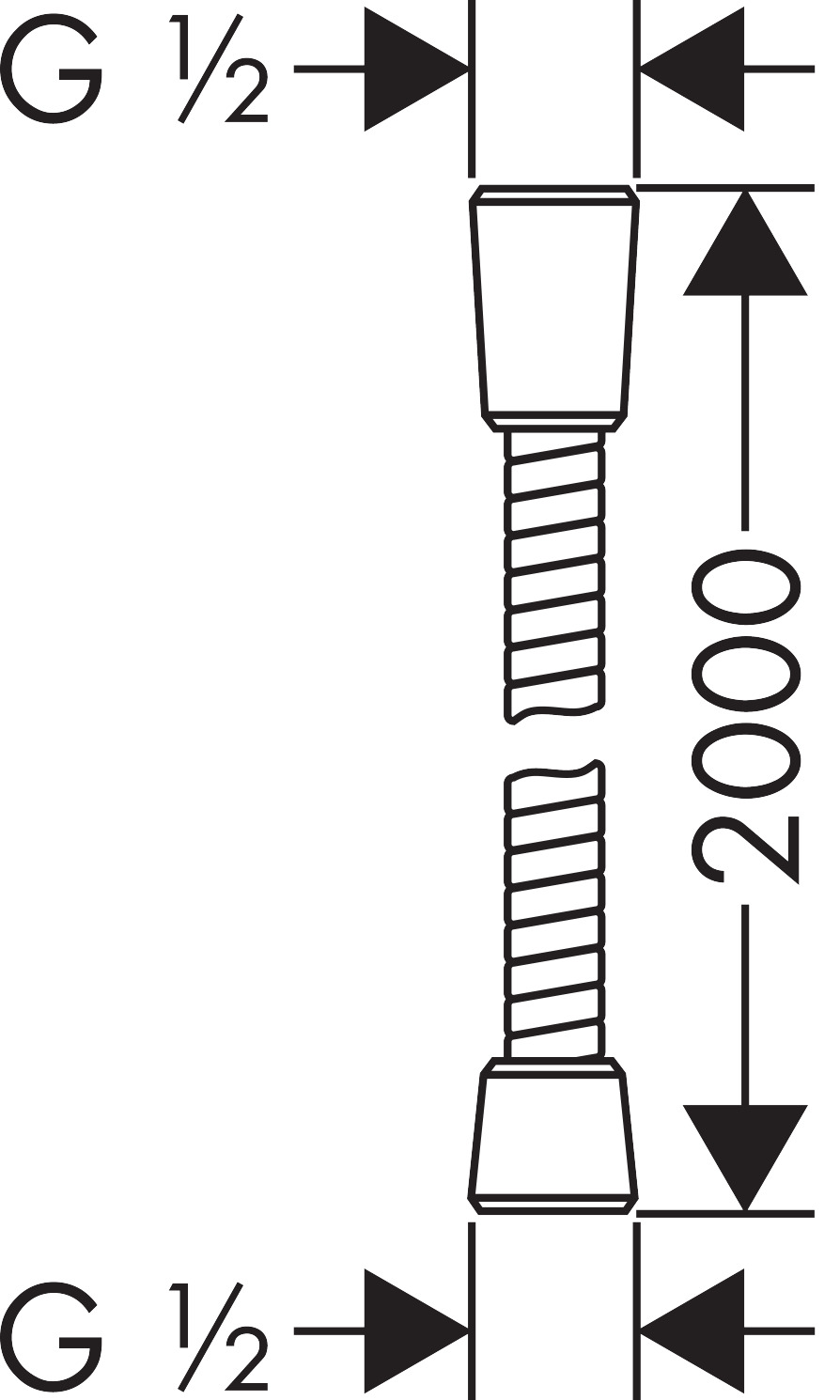 Hansgrohe Brauseschlauch Sensoflex 2000mm chrom 28134000