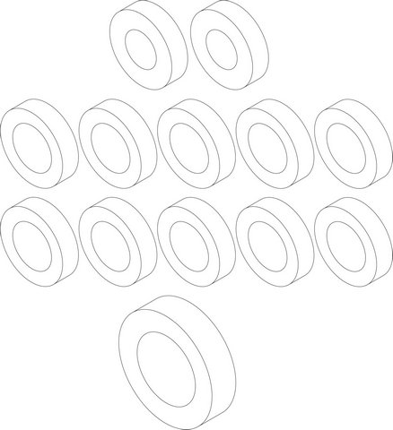 Bosch / Buderus Set Weichschaum Rosetten P 8735100598