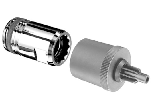 Schell Adapter QUICK Stecktechnik Schaftlänge 55, 1/2", ASAG, chrom 007010699