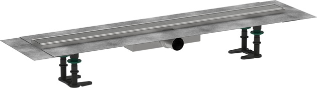 Hansgrohe Komplettset RainDrain Compact 800mm für flache Installation gebürstet edelstahl 56166800