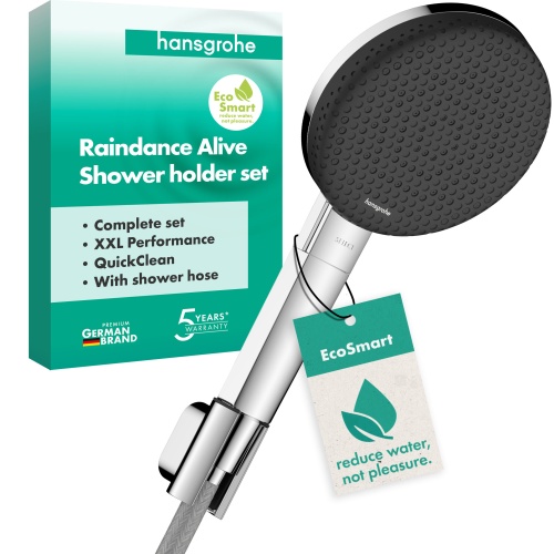 Hansgrohe Porterset Raindance Alive Select S 125 3 jet EcoSmart mit Schlauch 1600mm chrom 24611000