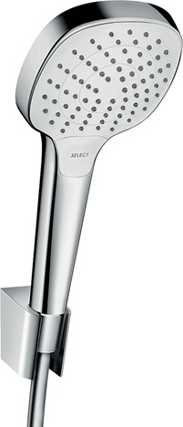 Hansgrohe Brausehalterset Croma Select E Vario/ Porter weiss/chrom Brauseschlauch 1600mm 26413400