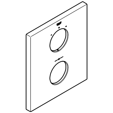 Grohe Rosette chrom für Thermostate 47828000